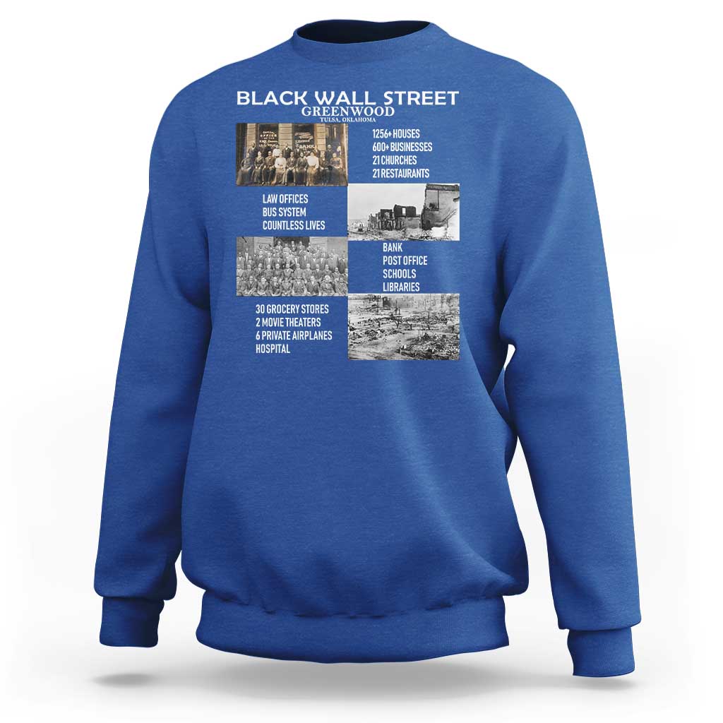 Black Wall Street Sweatshirt Black Business Black History Month