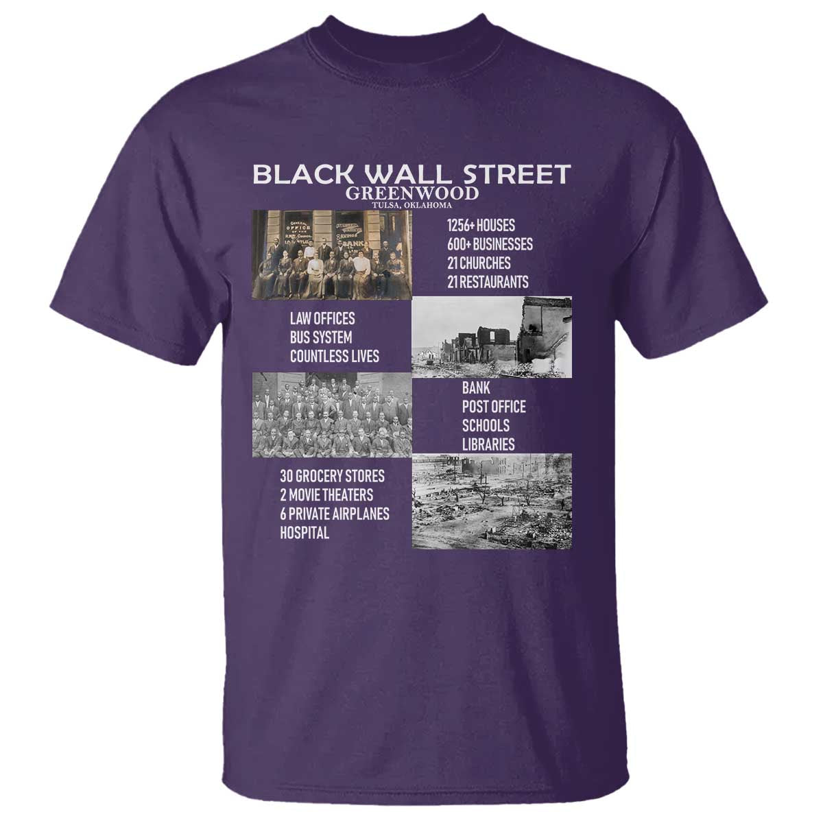 Black Wall Street T Shirt Black Business Black History Month