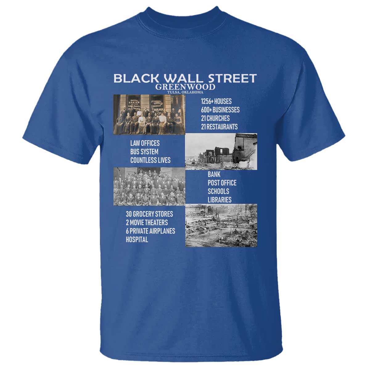 Black Wall Street T Shirt Black Business Black History Month