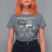 Black Wall Street T Shirt For Women Black Business Black History Month