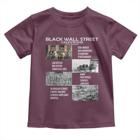 Black Wall Street Toddler T Shirt Black Business Black History Month