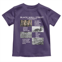 Black Wall Street Toddler T Shirt Black Business Black History Month