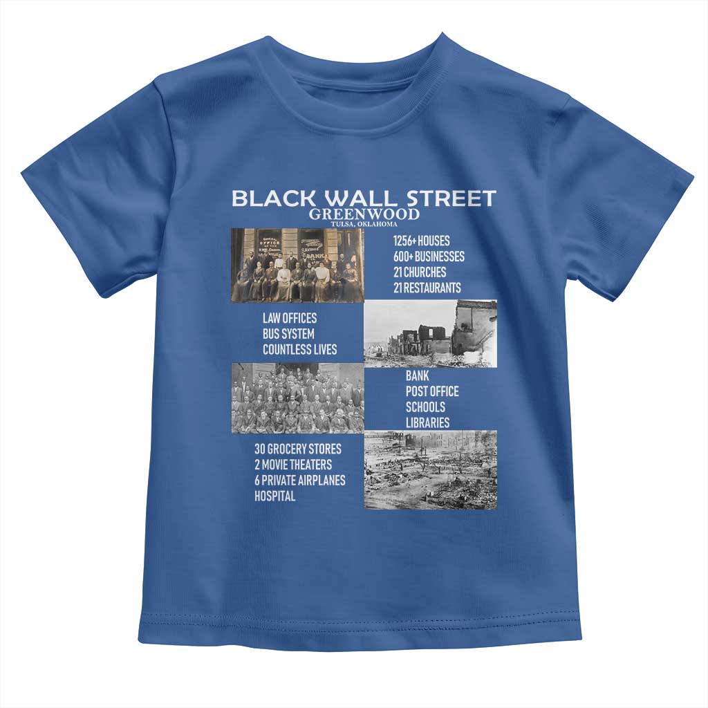 Black Wall Street Toddler T Shirt Black Business Black History Month