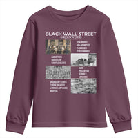 Black Wall Street Youth Sweatshirt Black Business Black History Month
