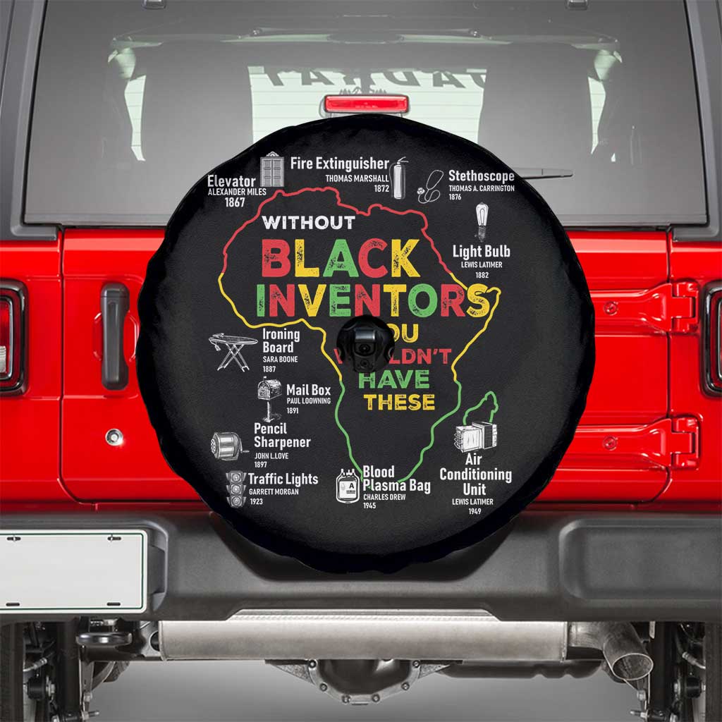 Proud Black Inventors Spare Tire Cover Black History Month African American Pride