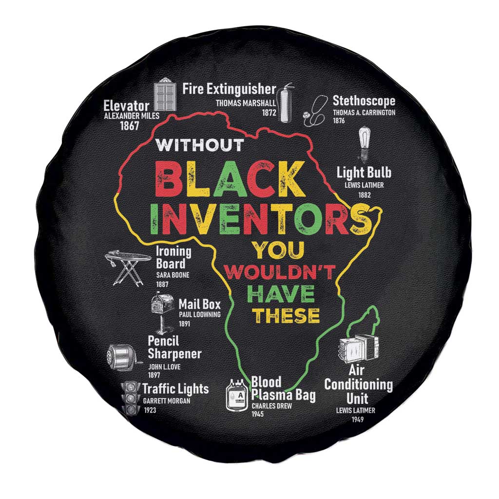 Proud Black Inventors Spare Tire Cover Black History Month African American Pride