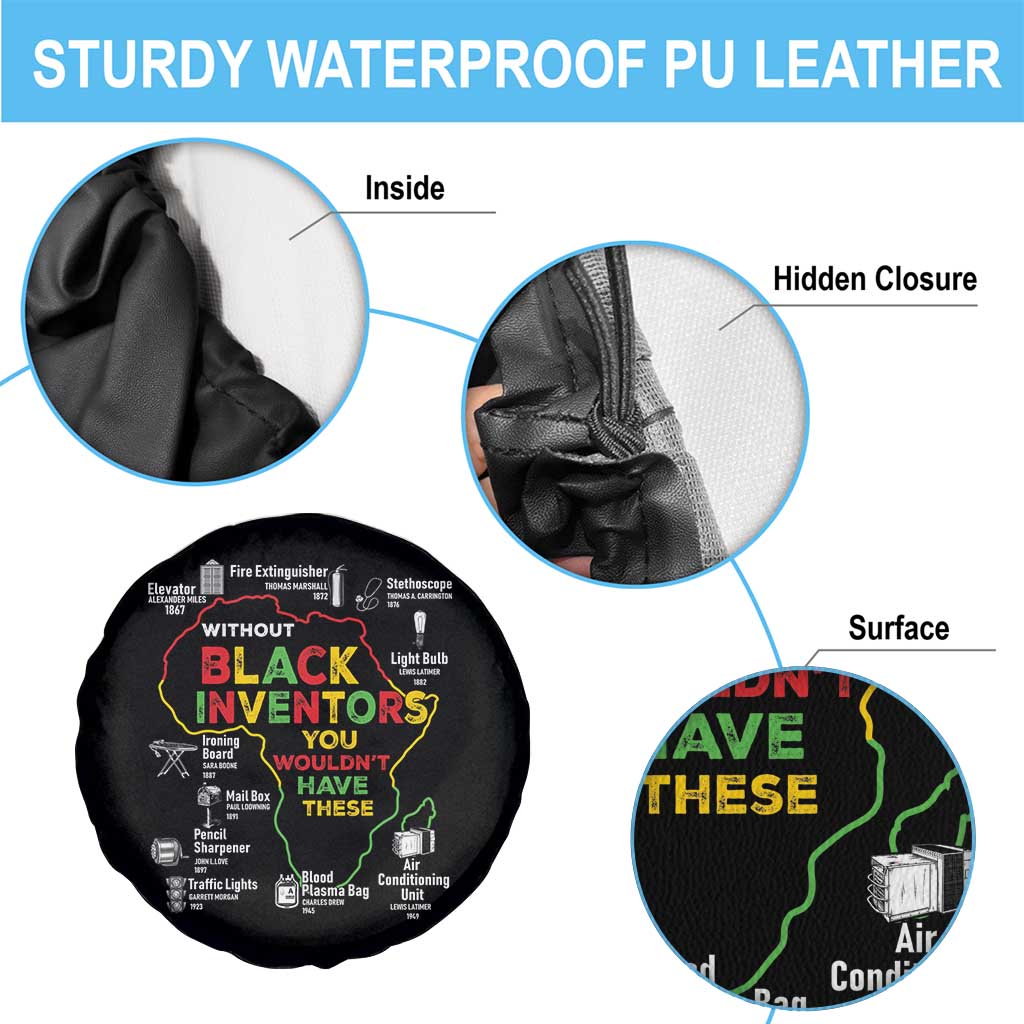 Proud Black Inventors Spare Tire Cover Black History Month African American Pride