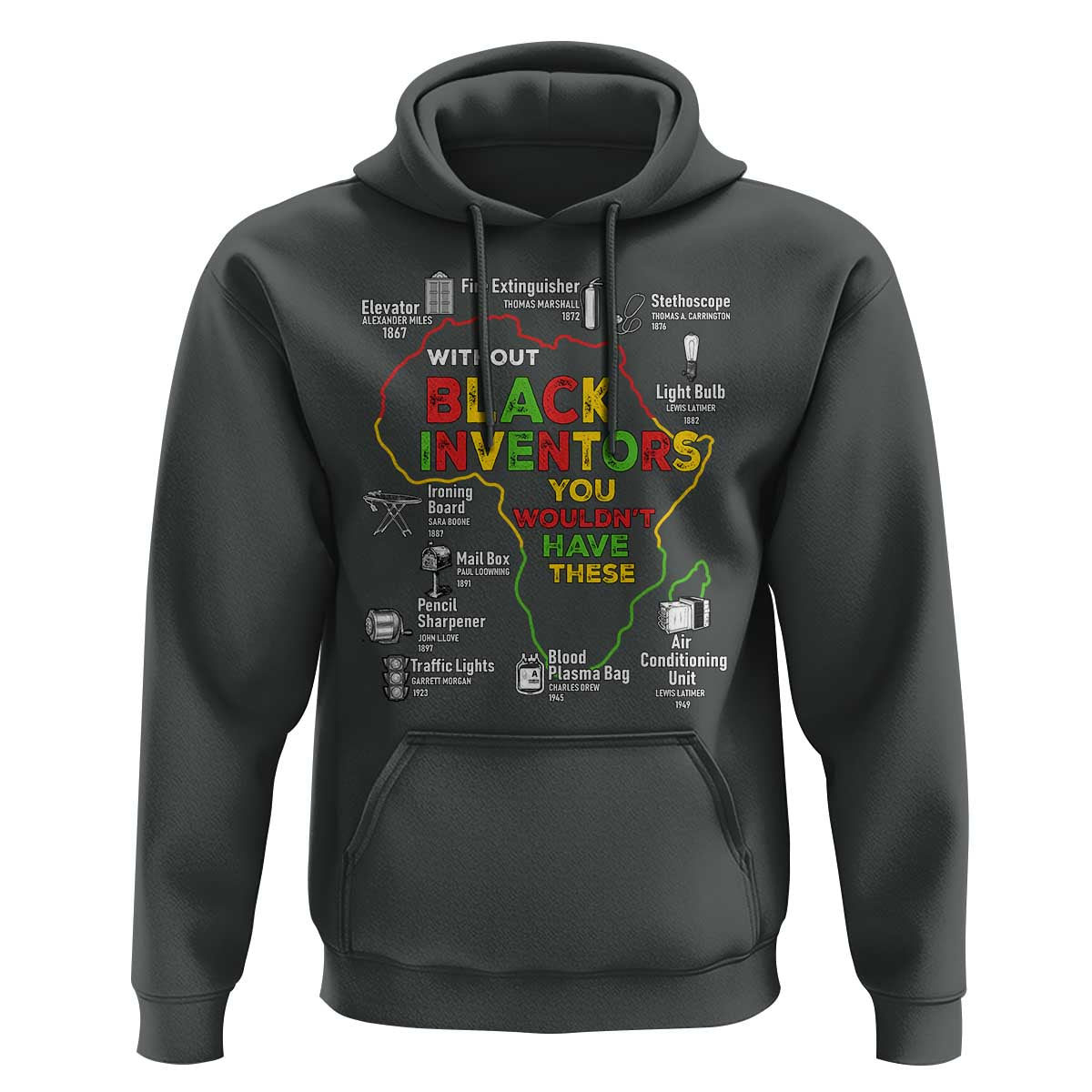 Proud Black Inventors Hoodie Black History Month African American Pride