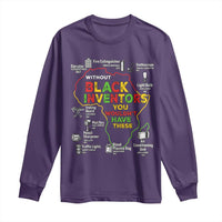 Proud Black Inventors Long Sleeve Shirt Black History Month African American Pride