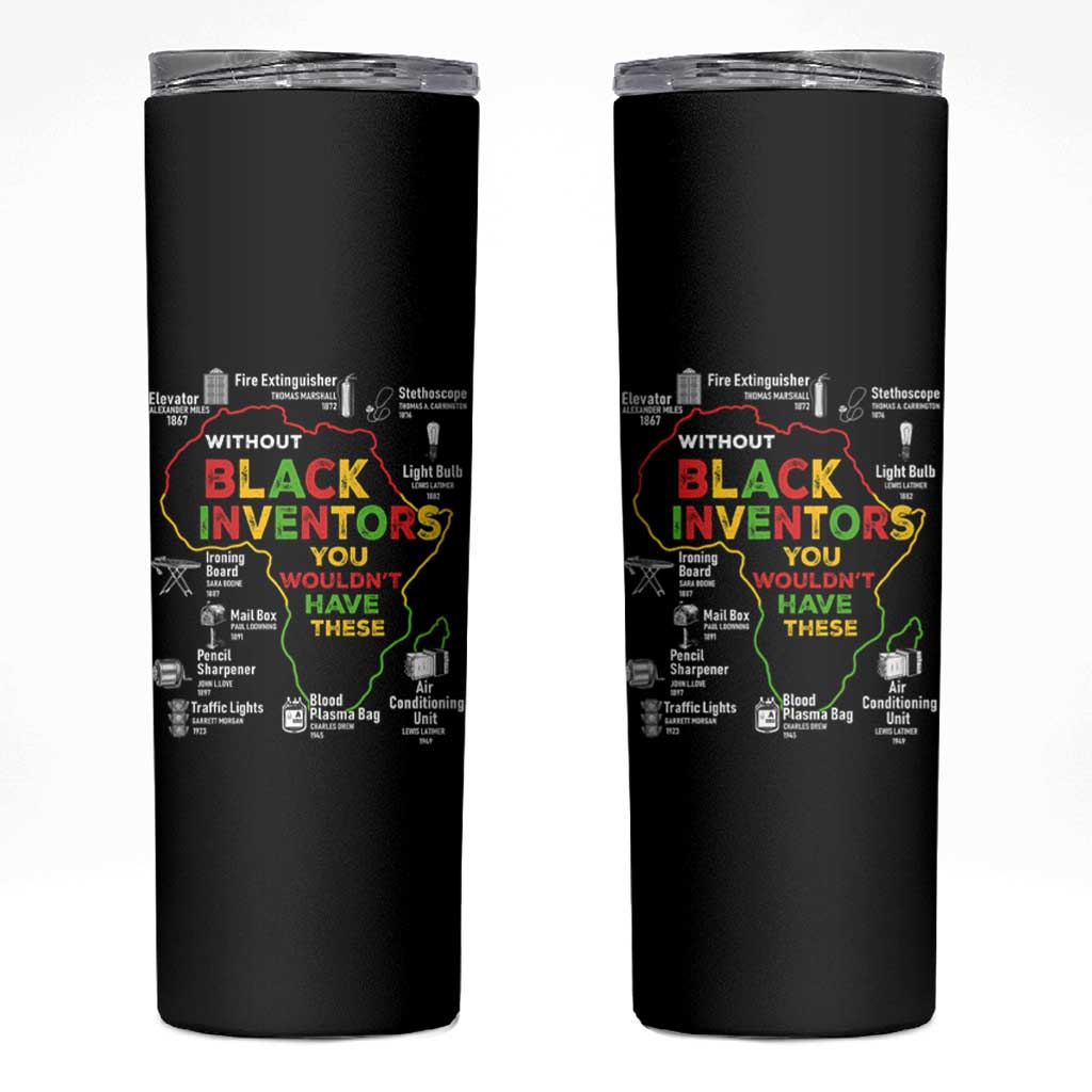 Proud Black Inventors Skinny Tumbler Black History Month African American Pride