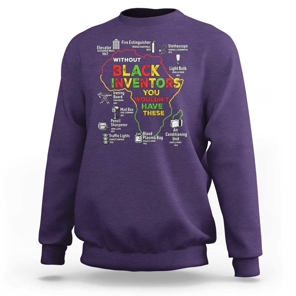 Proud Black Inventors Sweatshirt Black History Month African American Pride
