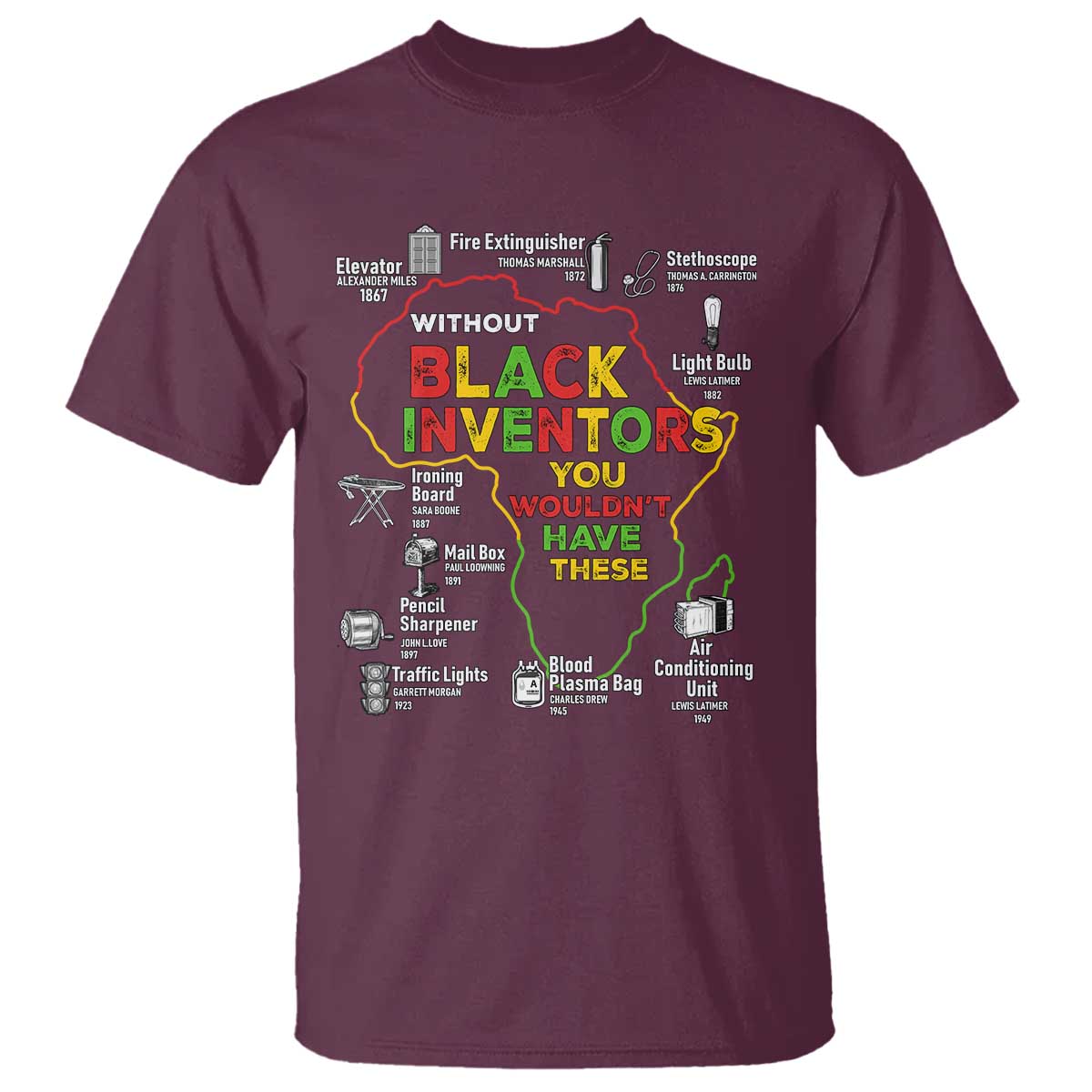 Proud Black Inventors T Shirt Black History Month African American Pride