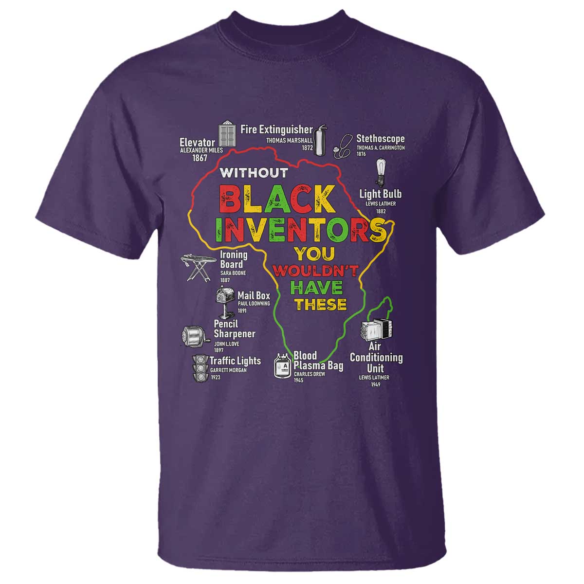 Proud Black Inventors T Shirt Black History Month African American Pride
