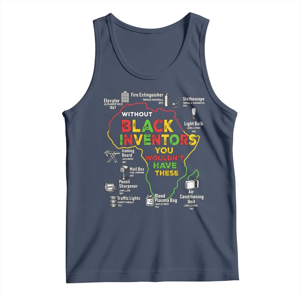 Proud Black Inventors Tank Top Black History Month African American Pride