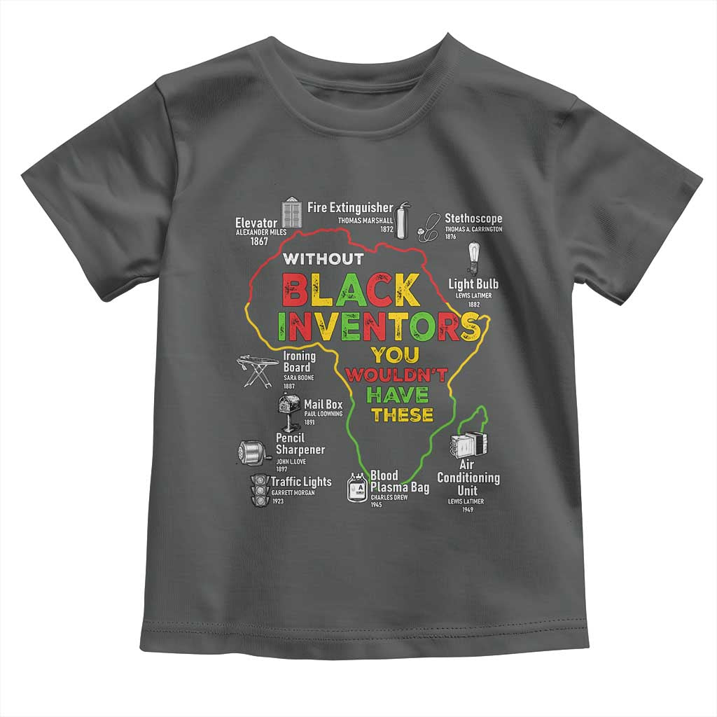Proud Black Inventors Toddler T Shirt Black History Month African American Pride