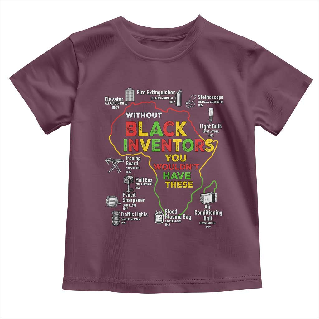 Proud Black Inventors Toddler T Shirt Black History Month African American Pride