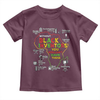 Proud Black Inventors Toddler T Shirt Black History Month African American Pride