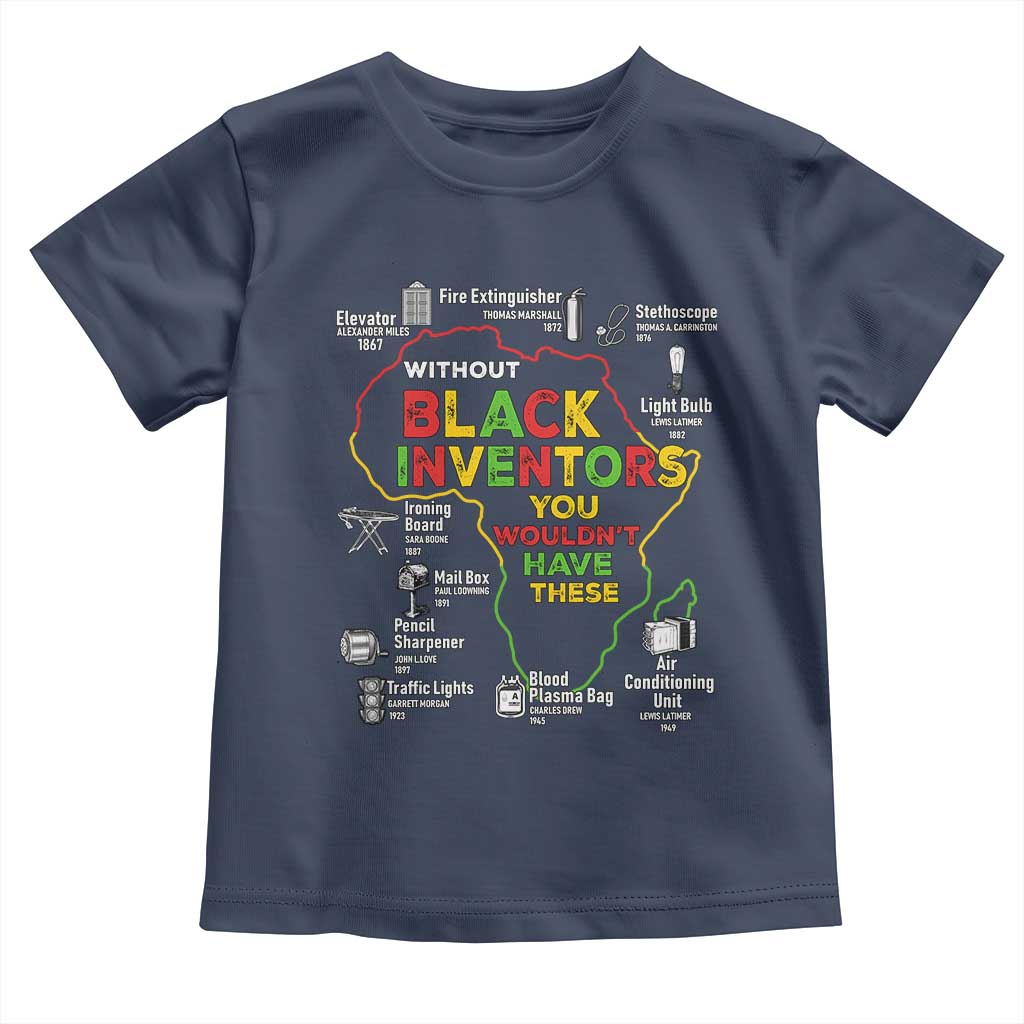 Proud Black Inventors Toddler T Shirt Black History Month African American Pride