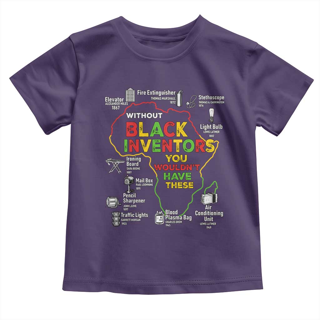 Proud Black Inventors Toddler T Shirt Black History Month African American Pride