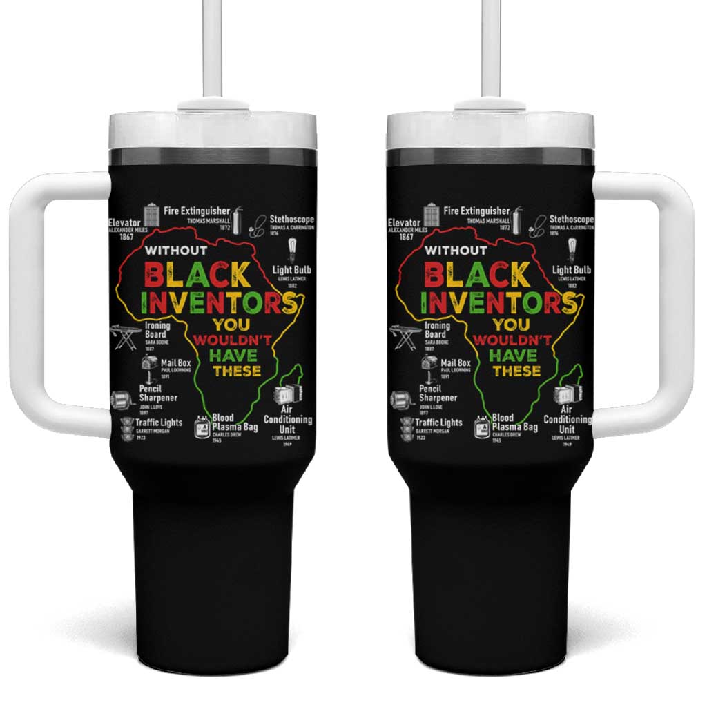 Proud Black Inventors Tumbler With Handle Black History Month African American Pride