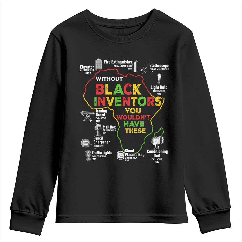 Proud Black Inventors Youth Sweatshirt Black History Month African American Pride