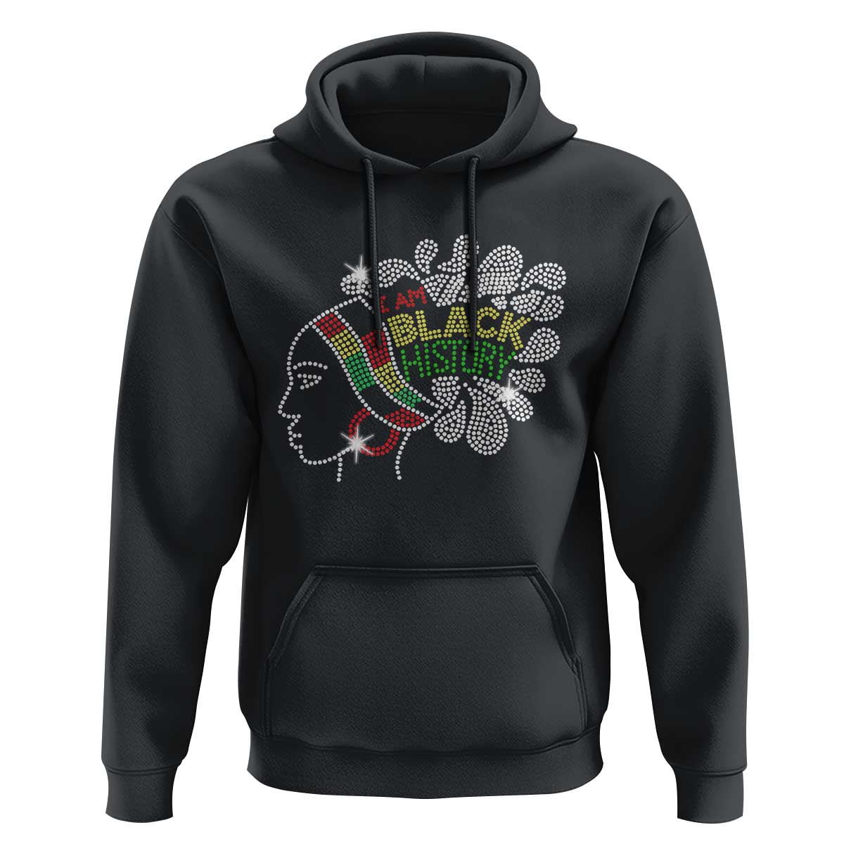 I Am Black History Hoodie Black Girl Sparkling Bling