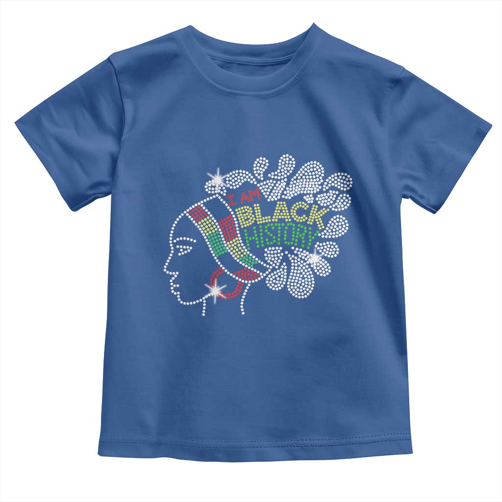 I Am Black History Toddler T Shirt Black Girl Sparkling Bling