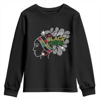 I Am Black History Youth Sweatshirt Black Girl Sparkling Bling