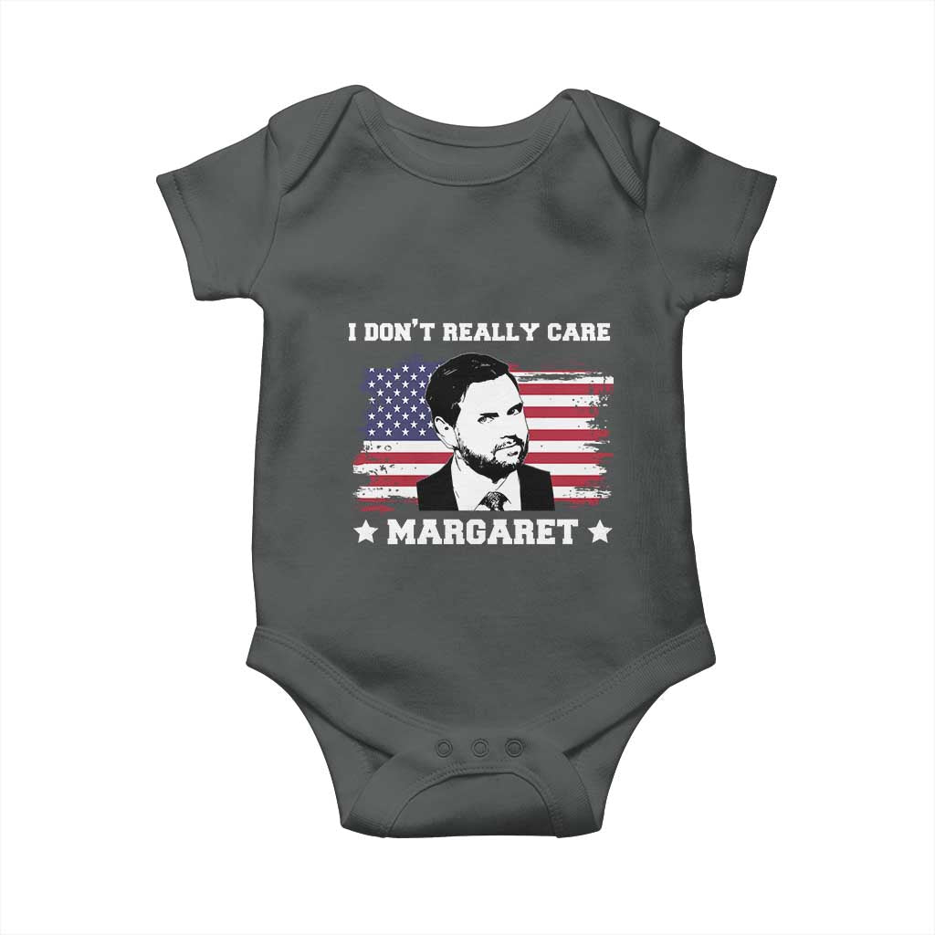 Funny JD Vance Baby Onesie I Don't Really Care Margaret American Flag