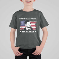 Funny JD Vance T Shirt For Kid I Don't Really Care Margaret American Flag