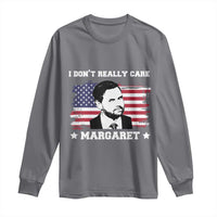 Funny JD Vance Long Sleeve Shirt I Don't Really Care Margaret American Flag
