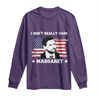 Funny JD Vance Long Sleeve Shirt I Don't Really Care Margaret American Flag