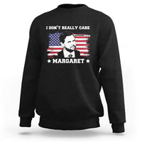 Funny JD Vance Sweatshirt I Don't Really Care Margaret American Flag