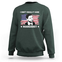 Funny JD Vance Sweatshirt I Don't Really Care Margaret American Flag