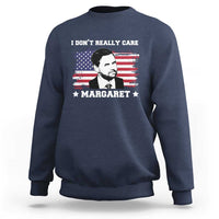 Funny JD Vance Sweatshirt I Don't Really Care Margaret American Flag