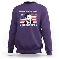 Funny JD Vance Sweatshirt I Don't Really Care Margaret American Flag
