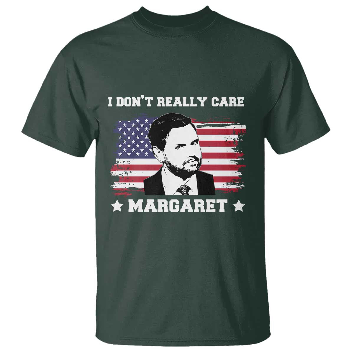 Funny JD Vance T Shirt I Don't Really Care Margaret American Flag
