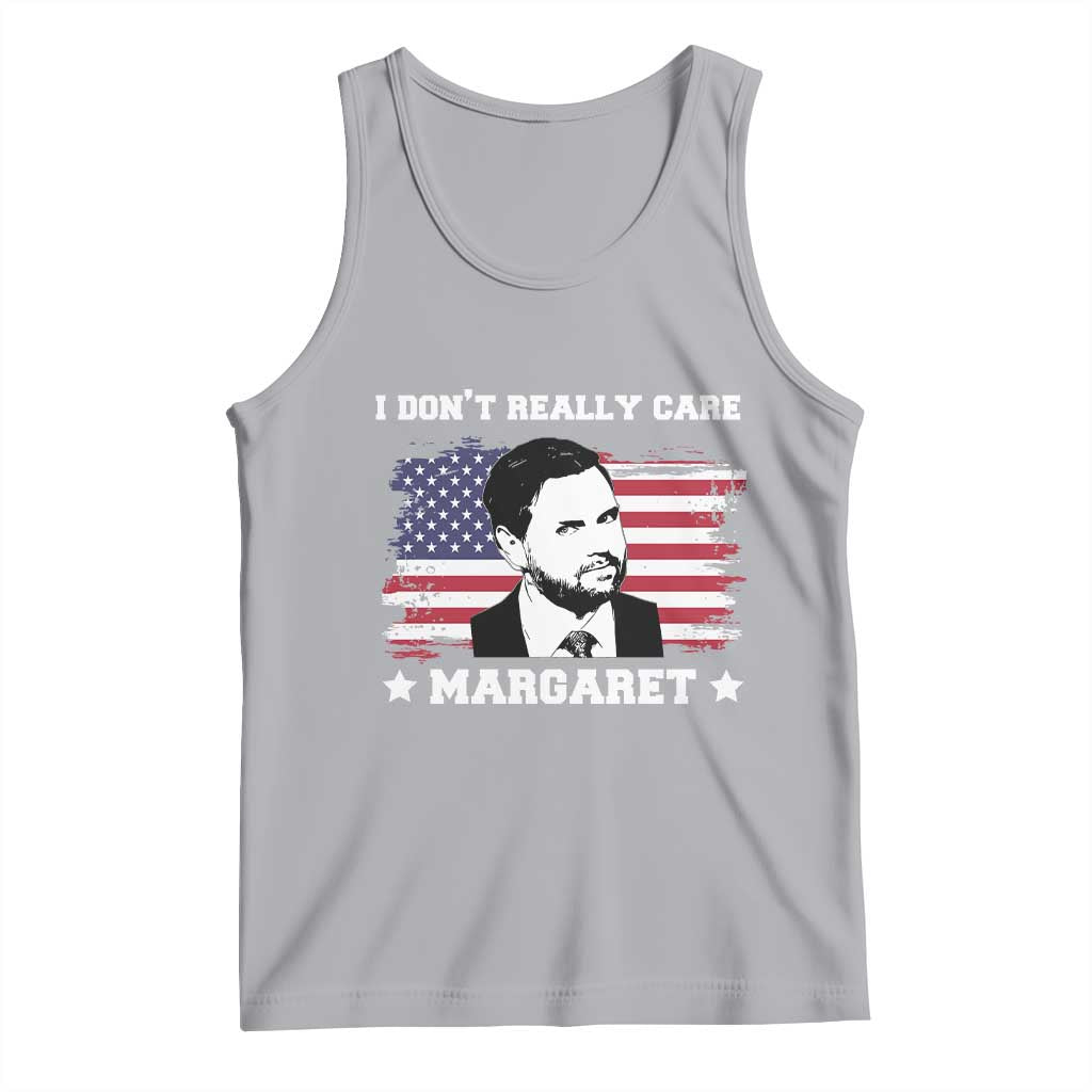 Funny JD Vance Tank Top I Don't Really Care Margaret American Flag