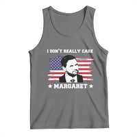 Funny JD Vance Tank Top I Don't Really Care Margaret American Flag