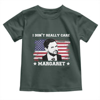 Funny JD Vance Toddler T Shirt I Don't Really Care Margaret American Flag