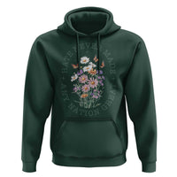 Hate Never Made Any Nation Great Hoodie Botanical Floral Butterflies Retro