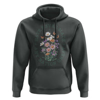 Hate Never Made Any Nation Great Hoodie Botanical Floral Butterflies Retro