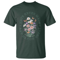 Hate Never Made Any Nation Great T Shirt Botanical Floral Butterflies Retro