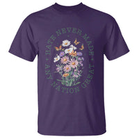 Hate Never Made Any Nation Great T Shirt Botanical Floral Butterflies Retro
