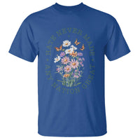 Hate Never Made Any Nation Great T Shirt Botanical Floral Butterflies Retro