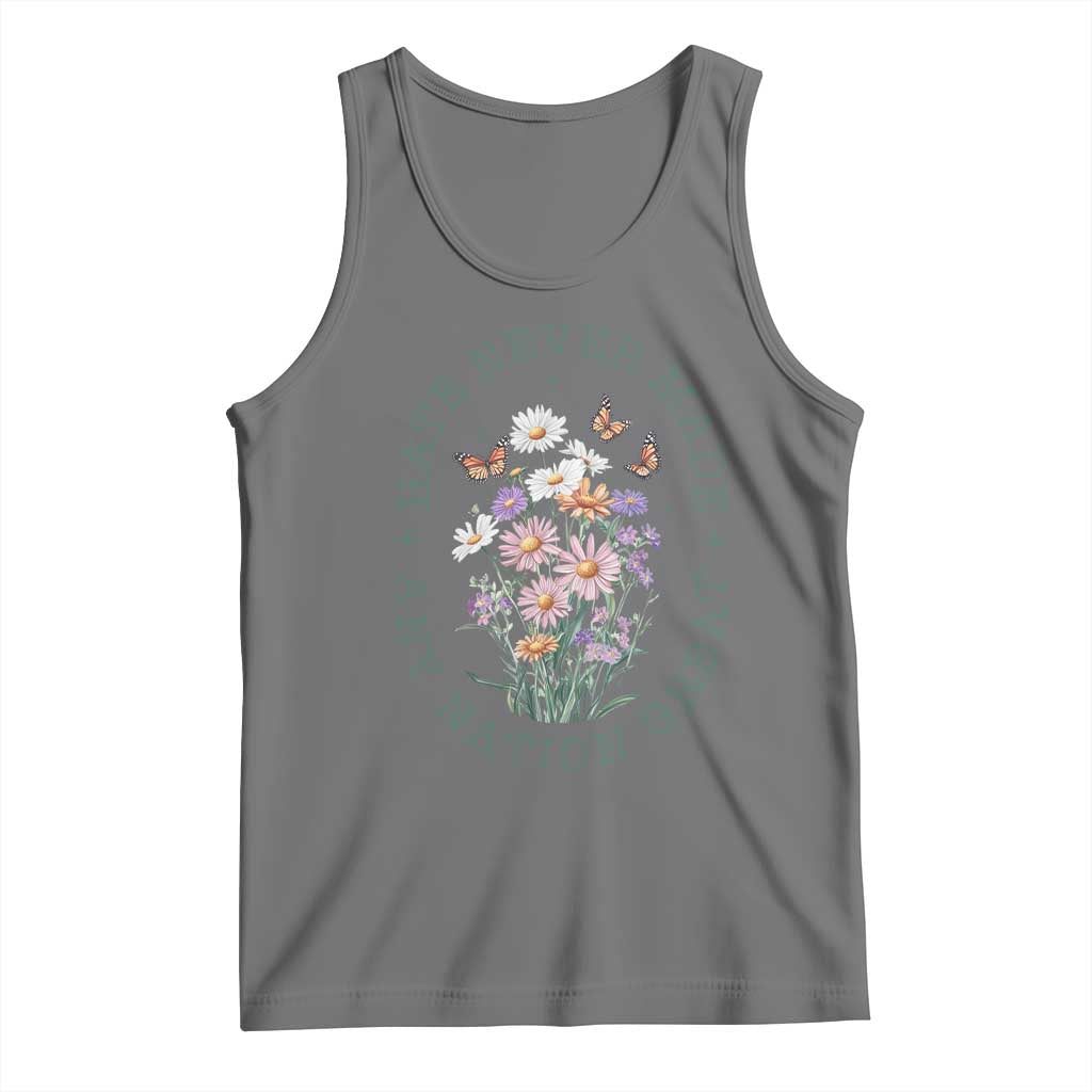 Hate Never Made Any Nation Great Tank Top Botanical Floral Butterflies Retro
