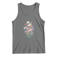 Hate Never Made Any Nation Great Tank Top Botanical Floral Butterflies Retro