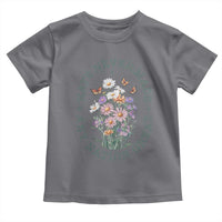Hate Never Made Any Nation Great Toddler T Shirt Botanical Floral Butterflies Retro