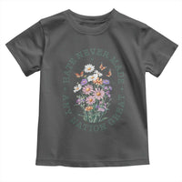 Hate Never Made Any Nation Great Toddler T Shirt Botanical Floral Butterflies Retro