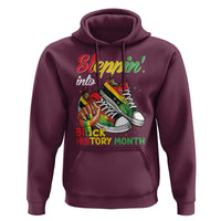 Stepping Into Black History Month Hoodie Black Girls Sneakers